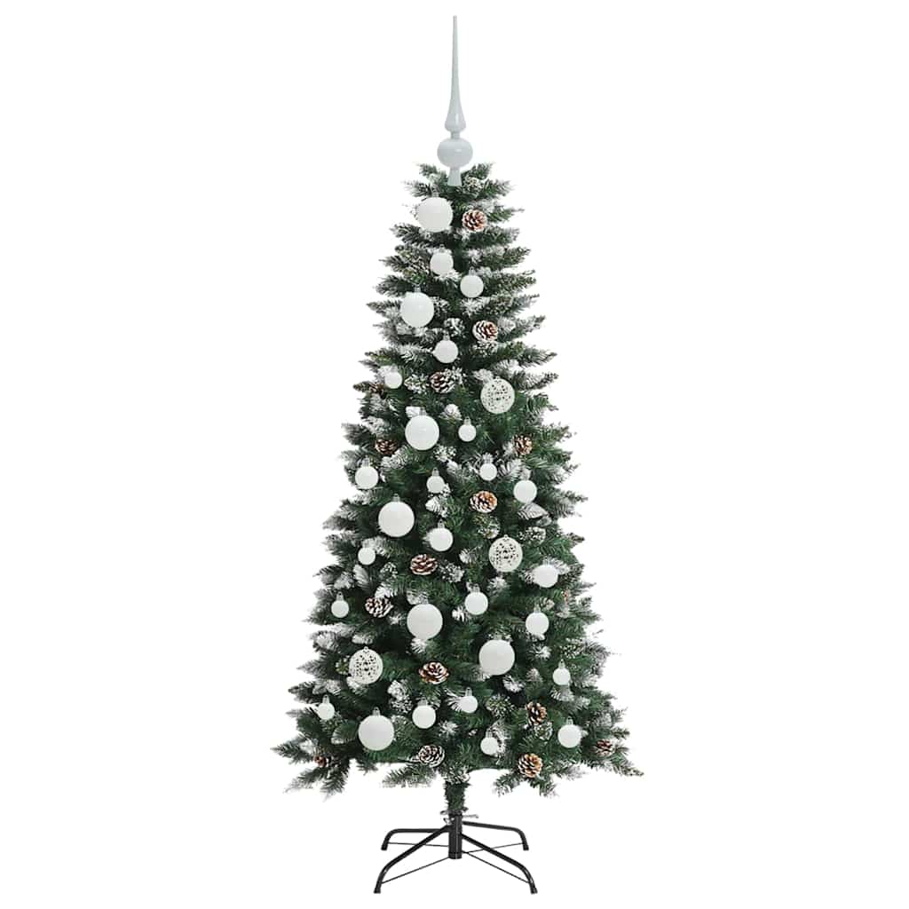 Kunstigt juletræ Grøn 120 cm PVC, plastik og stål