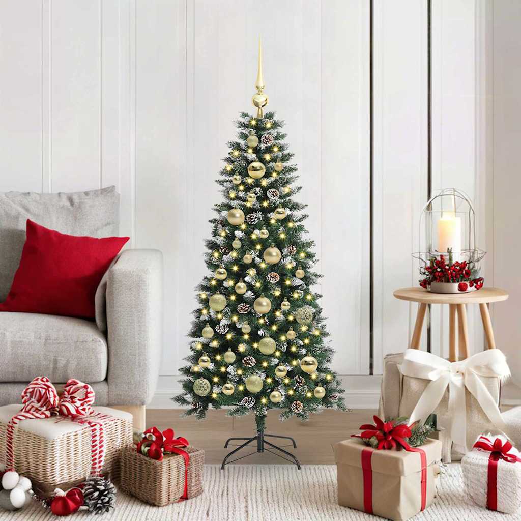 Kunstigt juletræ Grøn 120 cm PVC, plastik og stål