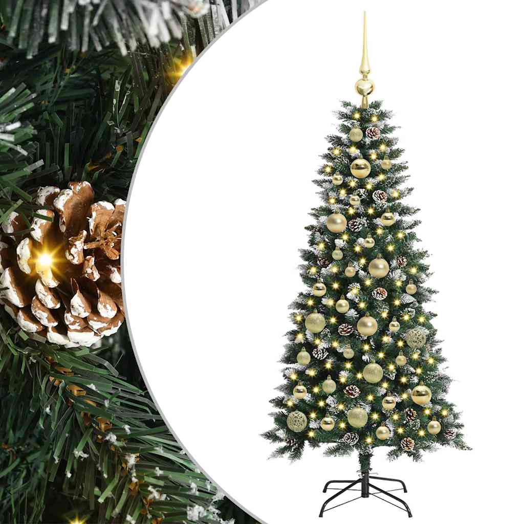Kunstigt juletræ Grøn 120 cm PVC, plastik og stål