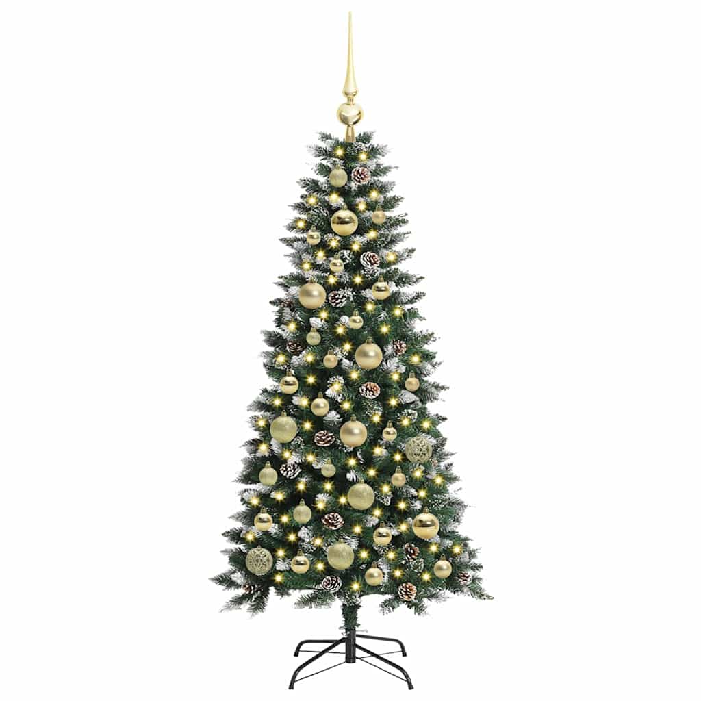 Kunstigt juletræ Grøn 120 cm PVC, plastik og stål