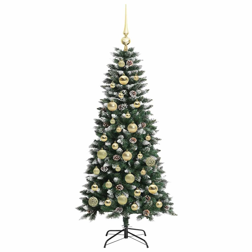 Kunstigt juletræ Grøn 120 cm PVC, plastik og stål