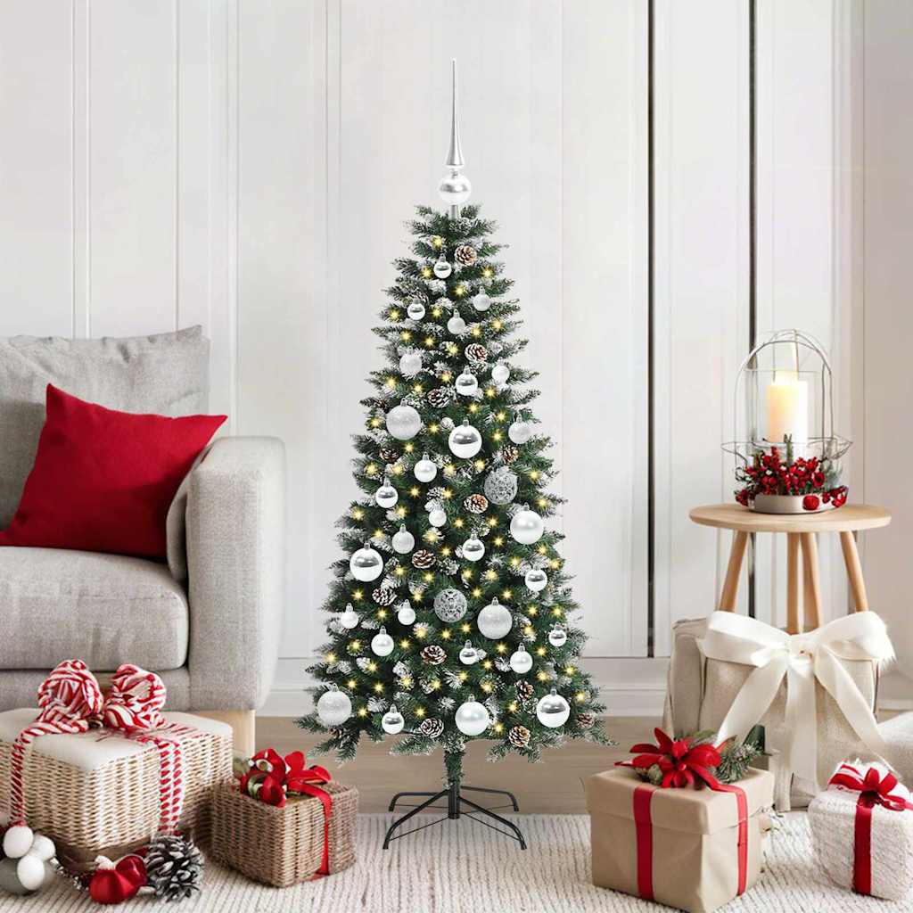 Kunstigt juletræ Grøn 120 cm PVC, plastik og stål