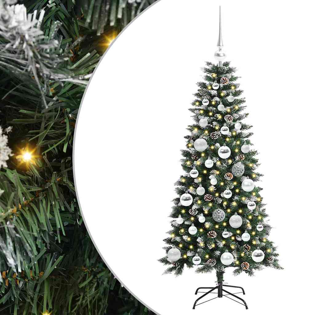 Kunstigt juletræ Grøn 120 cm PVC, plastik og stål