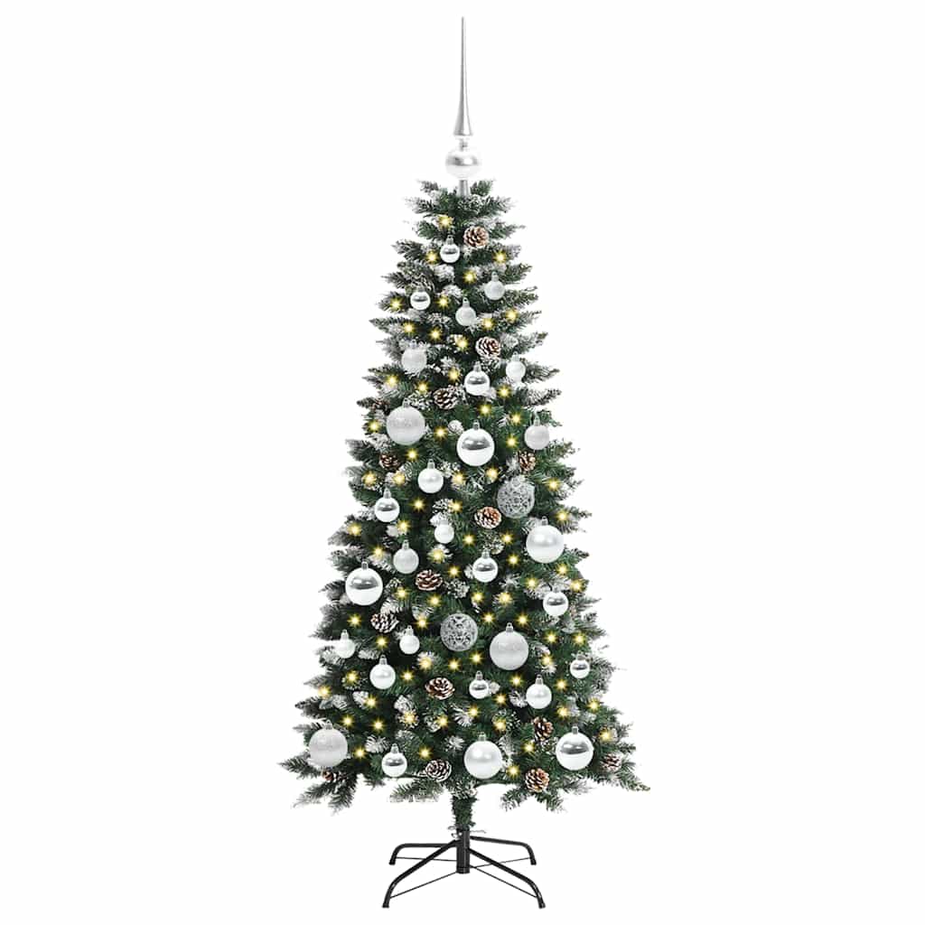 Kunstigt juletræ Grøn 120 cm PVC, plastik og stål