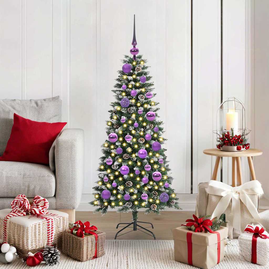 Kunstigt juletræ Grøn 120 cm PVC, plastik og stål