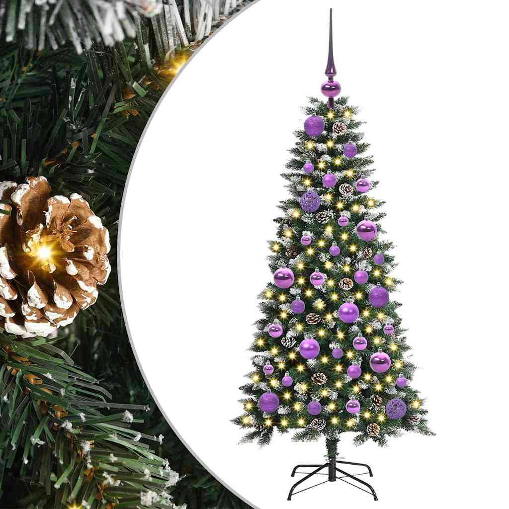 Kunstigt juletræ Grøn 120 cm PVC, plastik og stål