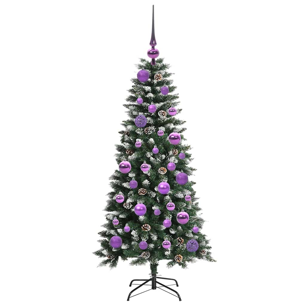Kunstigt juletræ Grøn 120 cm PVC, plastik og stål