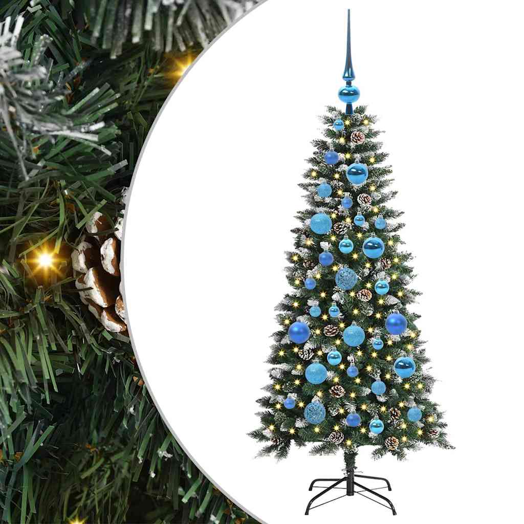 Kunstigt juletræ Grøn 120 cm PVC, plastik og stål