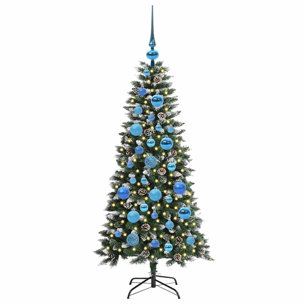 Kunstigt juletræ Grøn 120 cm PVC, plastik og stål