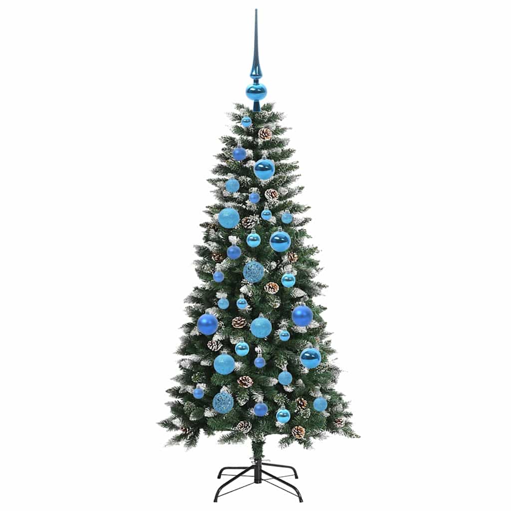 Kunstigt juletræ Grøn 120 cm PVC, plastik og stål