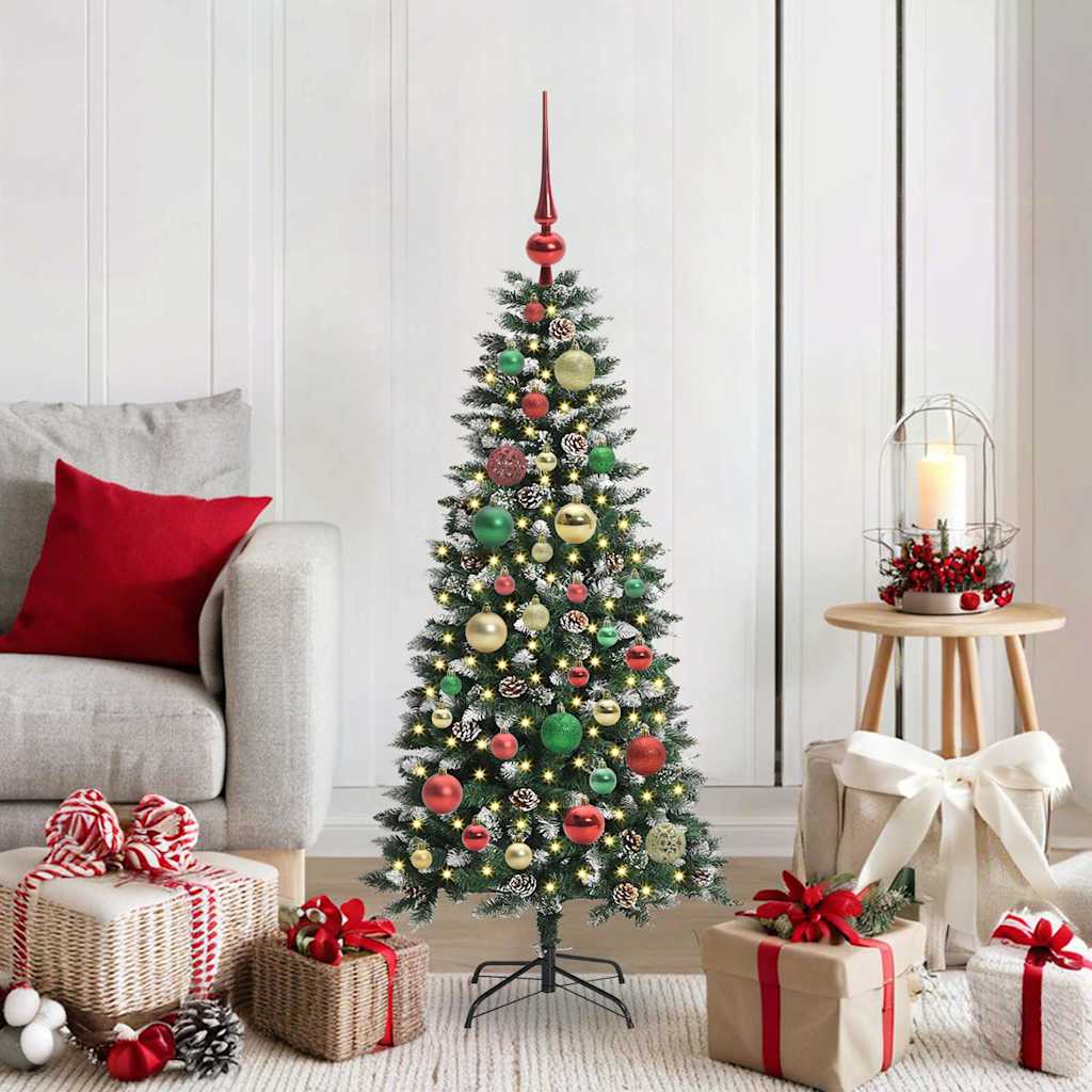 Kunstigt juletræ Grøn 120 cm PVC, plastik og stål