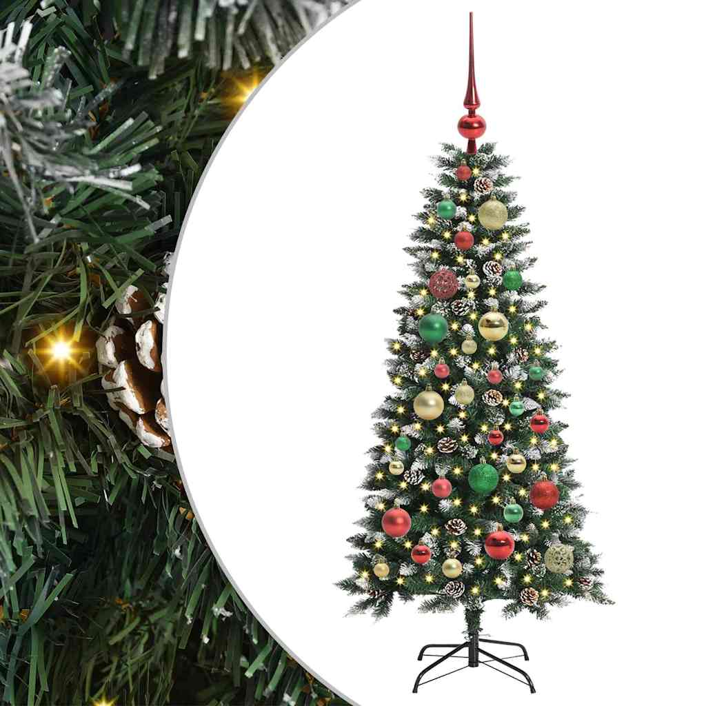 Kunstigt juletræ Grøn 120 cm PVC, plastik og stål