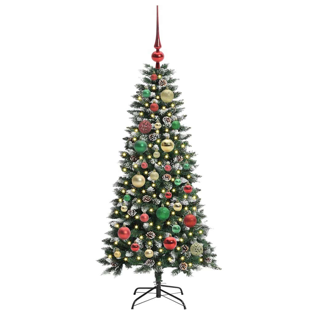 Kunstigt juletræ Grøn 120 cm PVC, plastik og stål