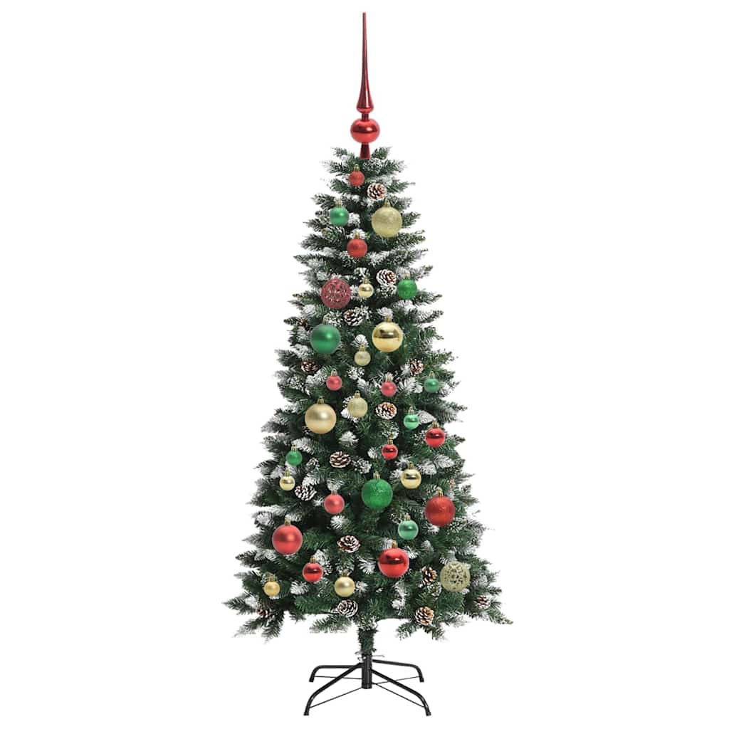 Kunstigt juletræ Grøn 120 cm PVC, plastik og stål