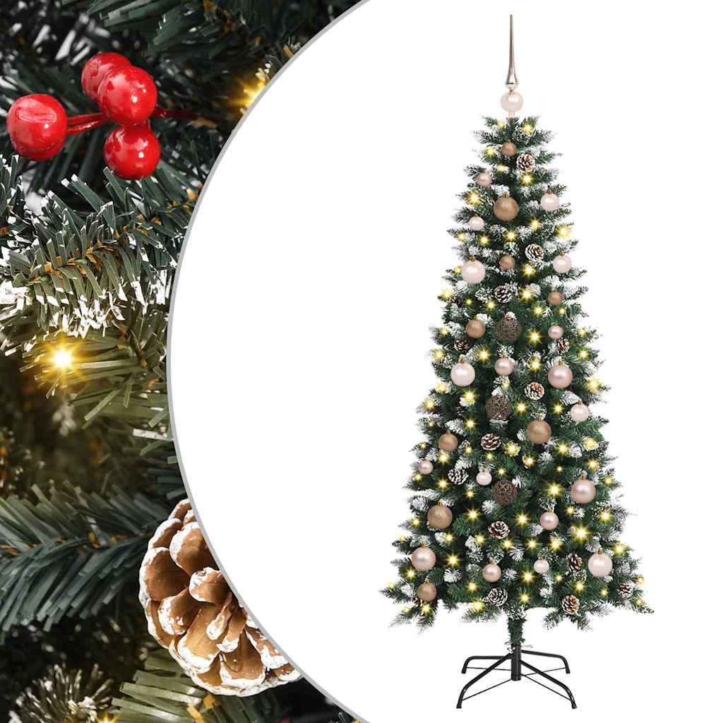 Kunstigt juletræ Grøn 150 cm PVC, plastik og stål