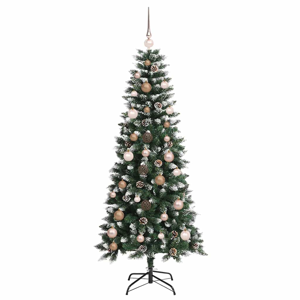 Kunstigt juletræ Grøn 150 cm PVC, plastik og stål