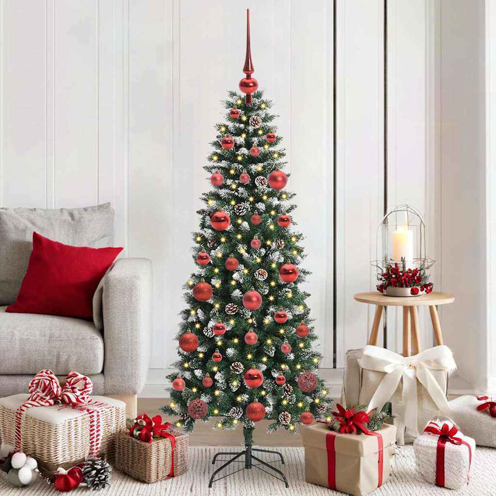Kunstigt juletræ Grøn 150 cm PVC, plastik og stål