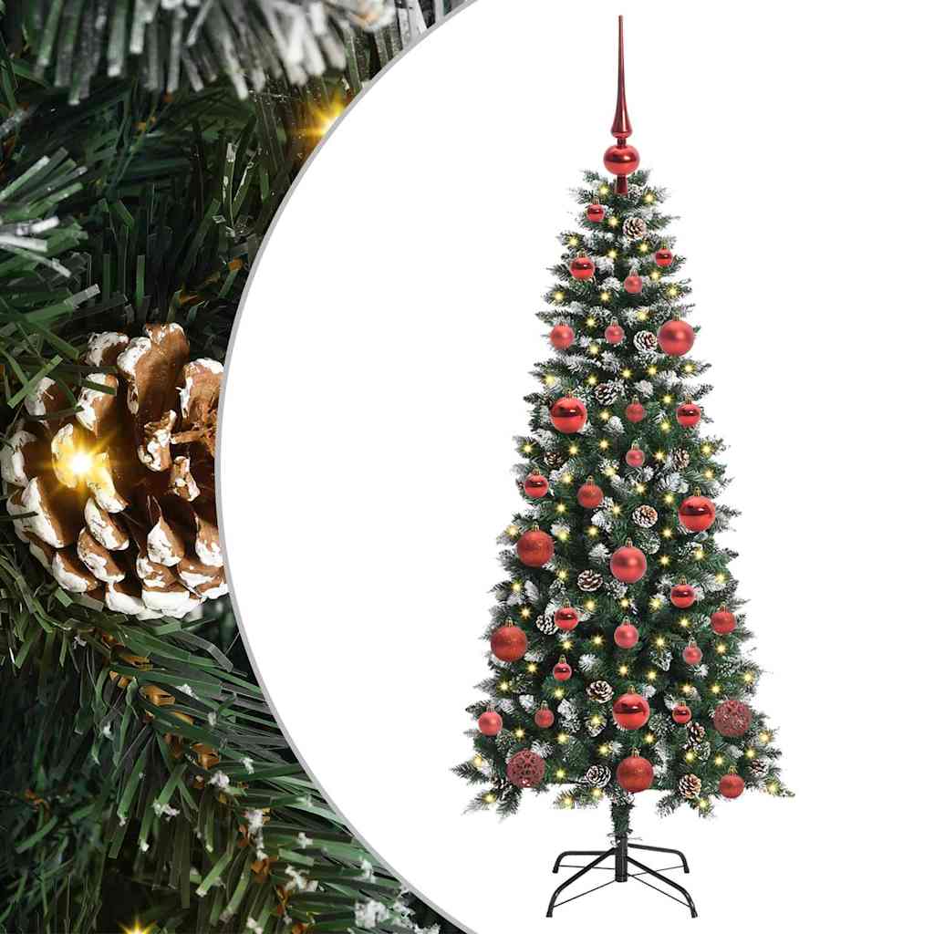 Kunstigt juletræ Grøn 150 cm PVC, plastik og stål