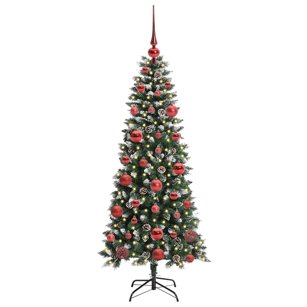 Kunstigt juletræ Grøn 150 cm PVC, plastik og stål