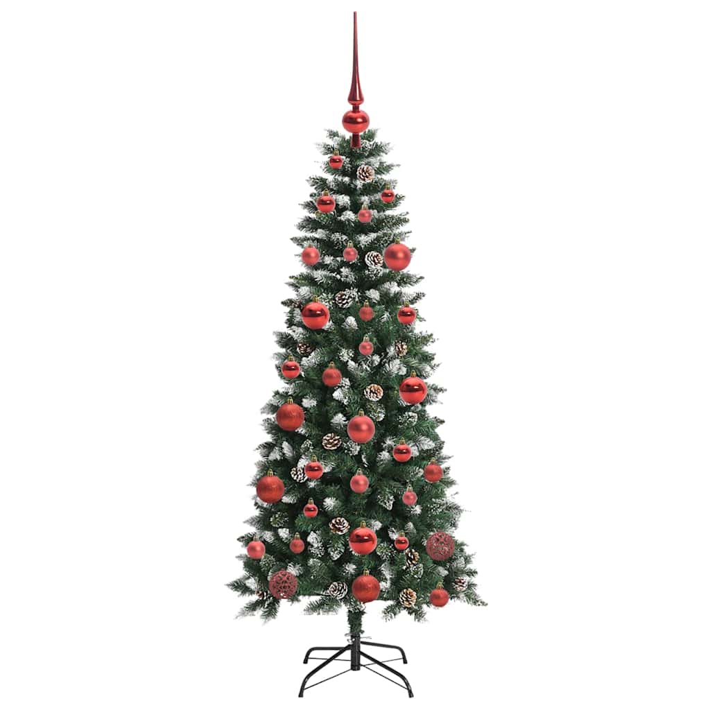 Kunstigt juletræ Grøn 150 cm PVC, plastik og stål
