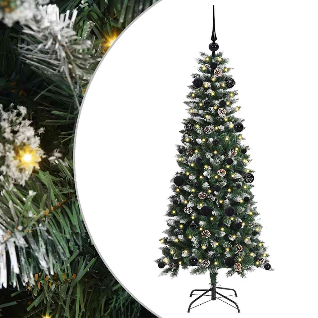 Kunstigt juletræ Grøn 150 cm PVC, plastik og stål