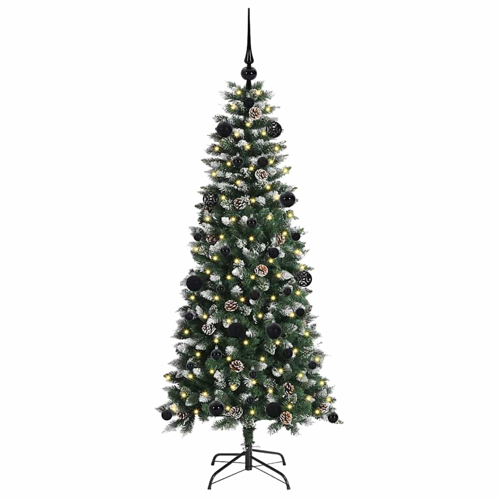 Kunstigt juletræ Grøn 150 cm PVC, plastik og stål