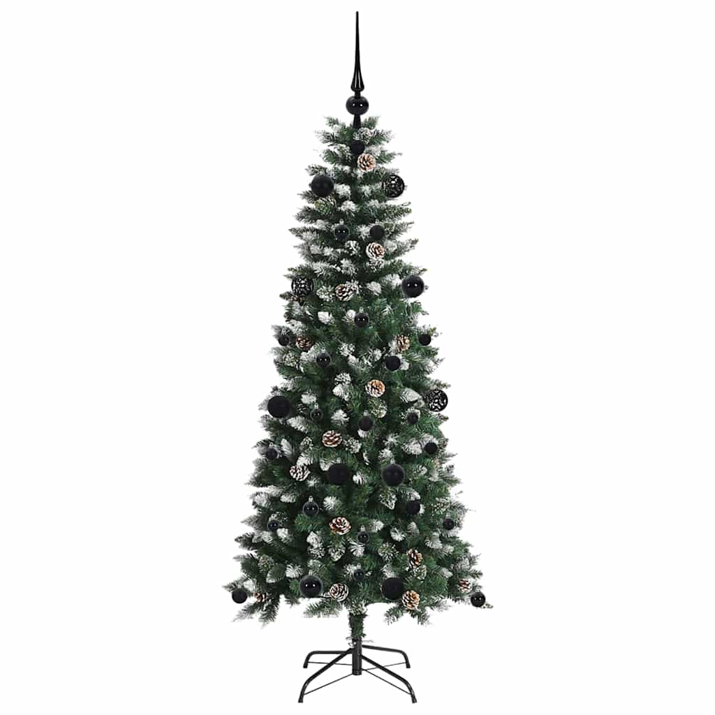 Kunstigt juletræ Grøn 150 cm PVC, plastik og stål