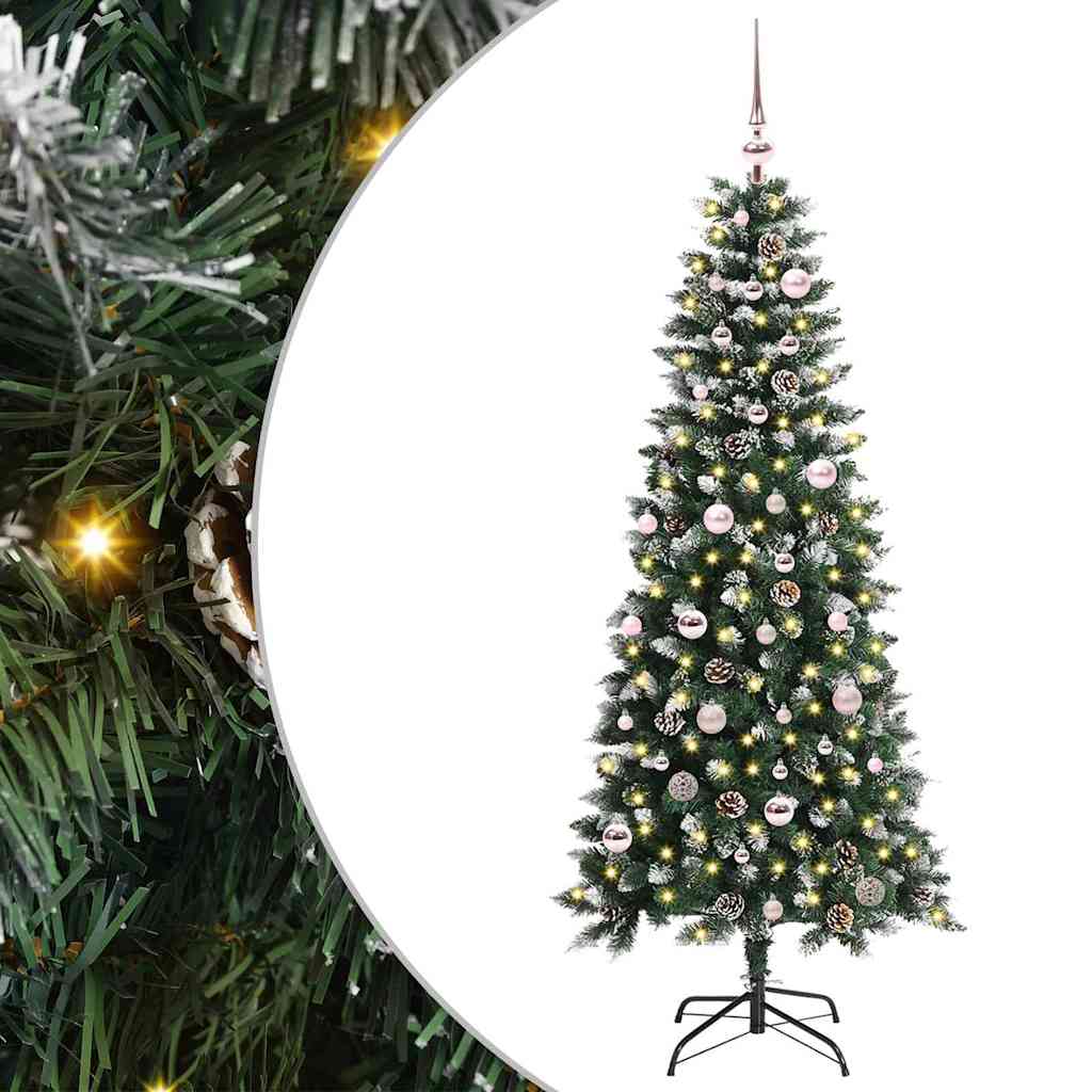 Kunstigt juletræ Grøn 150 cm PVC, plastik og stål