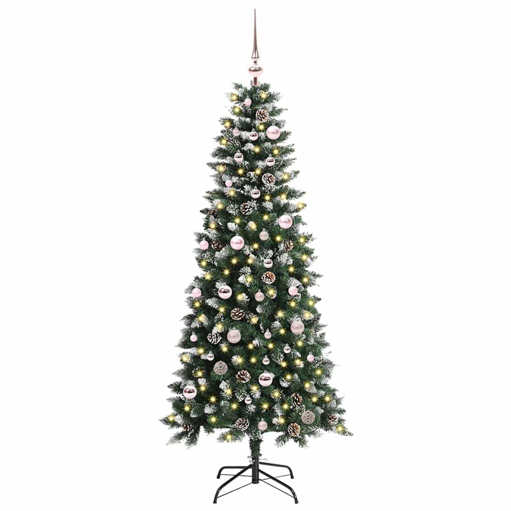 Kunstigt juletræ Grøn 150 cm PVC, plastik og stål