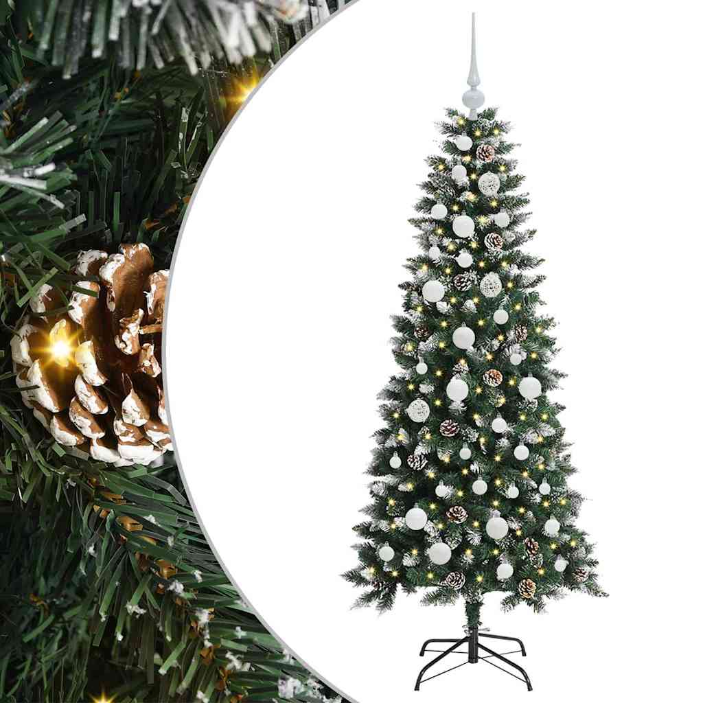 Kunstigt juletræ Grøn 150 cm PVC, plastik og stål