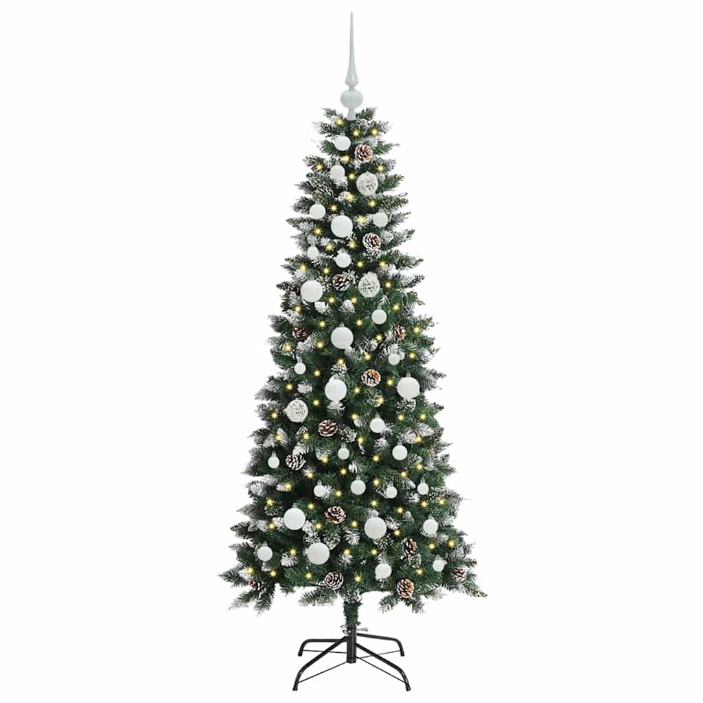 Kunstigt juletræ Grøn 150 cm PVC, plastik og stål