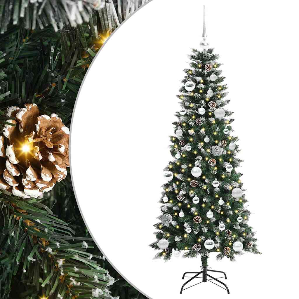 Kunstigt juletræ Grøn 150 cm PVC, plastik og stål