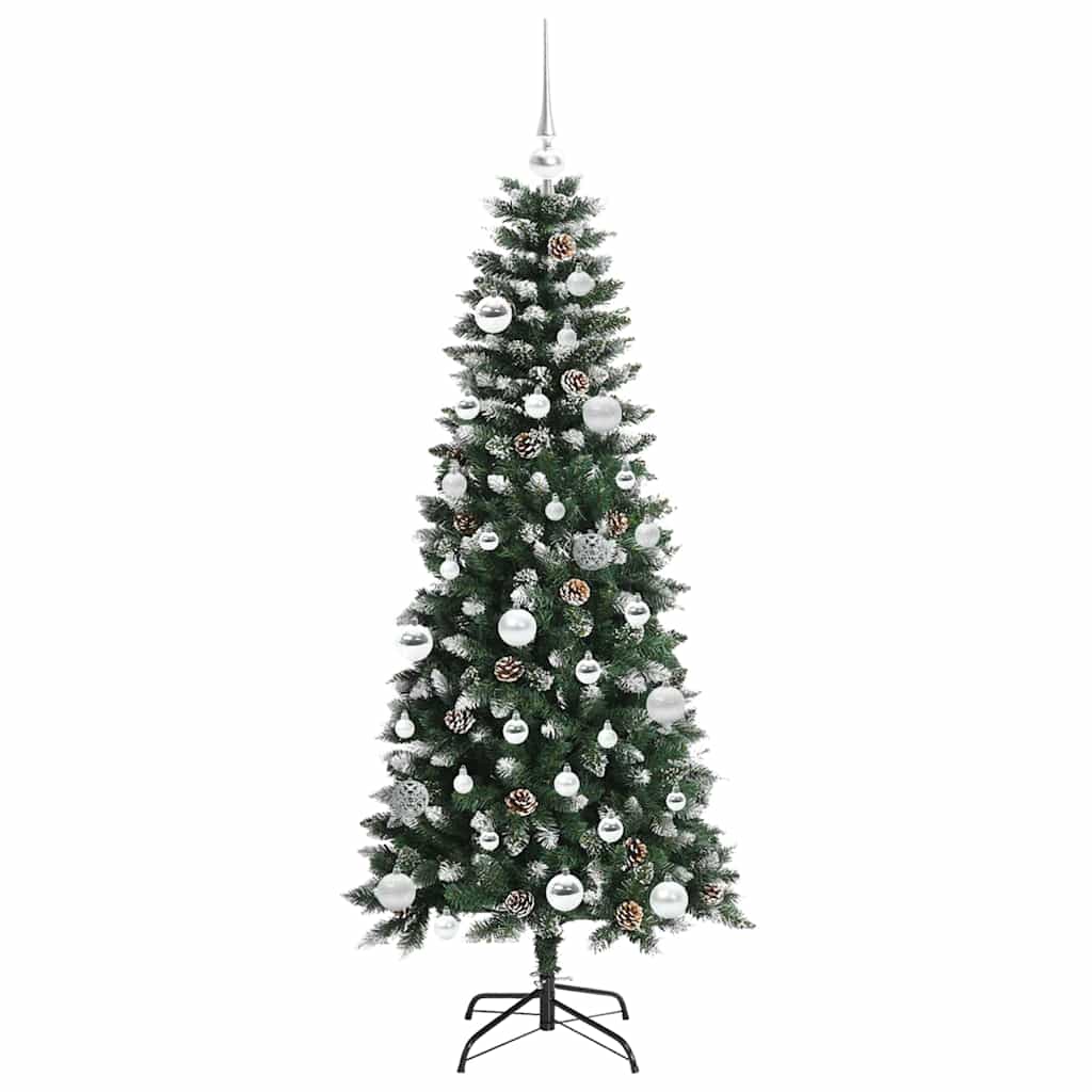 Kunstigt juletræ Grøn 150 cm PVC, plastik og stål