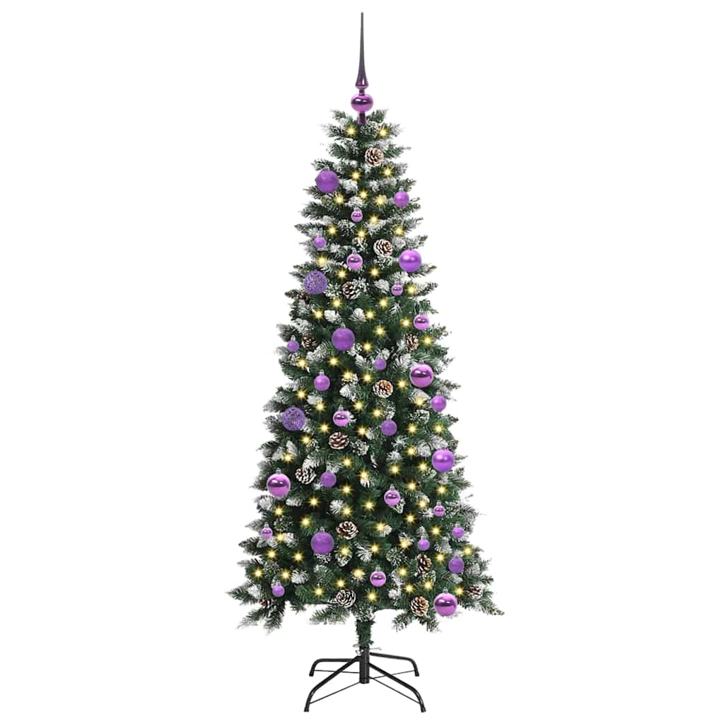 Kunstigt juletræ Grøn 150 cm PVC, plastik og stål