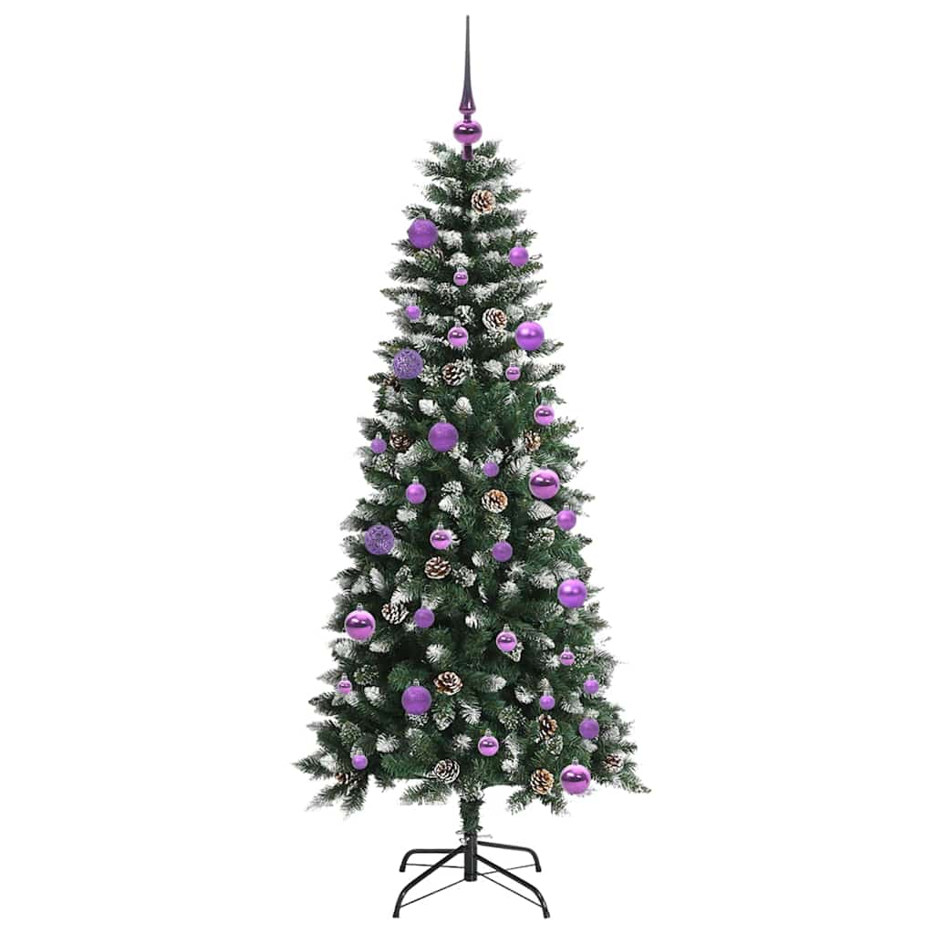 Kunstigt juletræ Grøn 150 cm PVC, plastik og stål