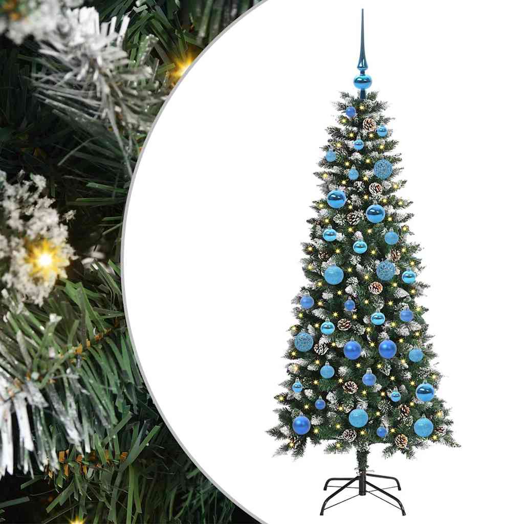 Kunstigt juletræ Grøn 150 cm PVC, plastik og stål