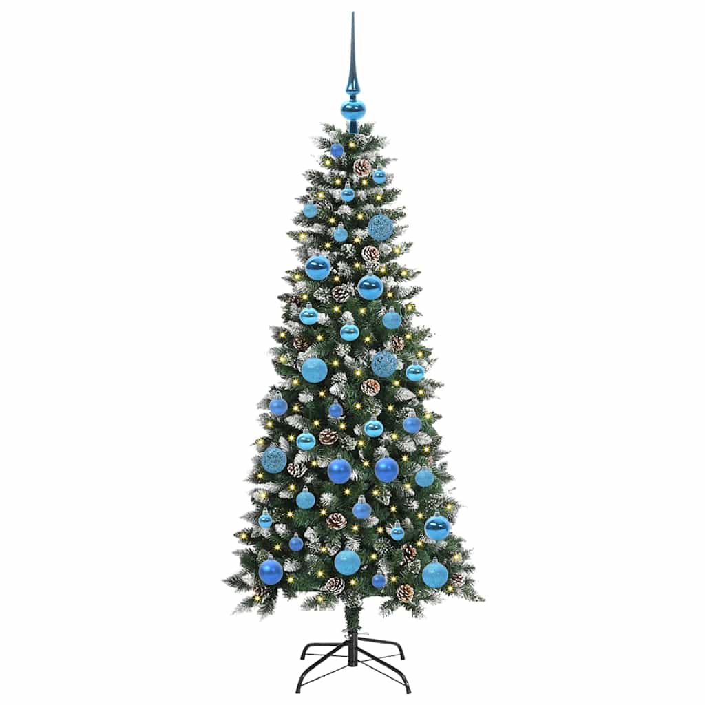 Kunstigt juletræ Grøn 150 cm PVC, plastik og stål