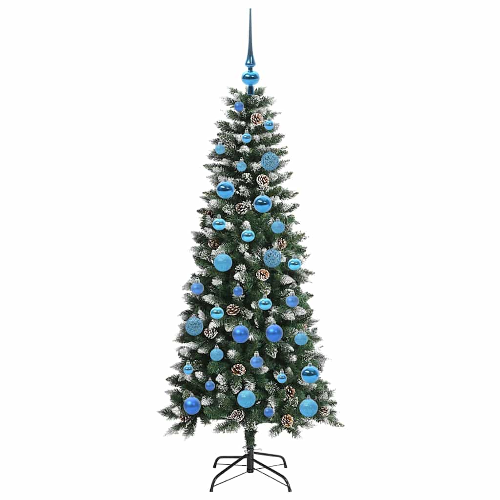 Kunstigt juletræ Grøn 150 cm PVC, plastik og stål
