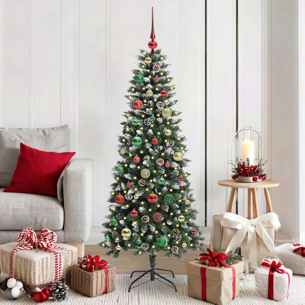 Kunstigt juletræ Grøn 150 cm PVC, plastik og stål