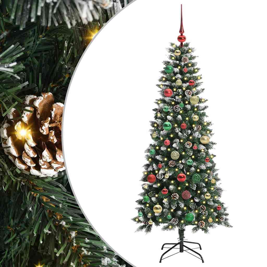 Kunstigt juletræ Grøn 150 cm PVC, plastik og stål