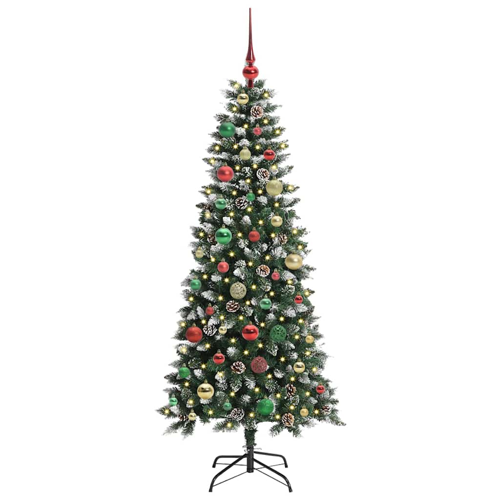 Kunstigt juletræ Grøn 150 cm PVC, plastik og stål