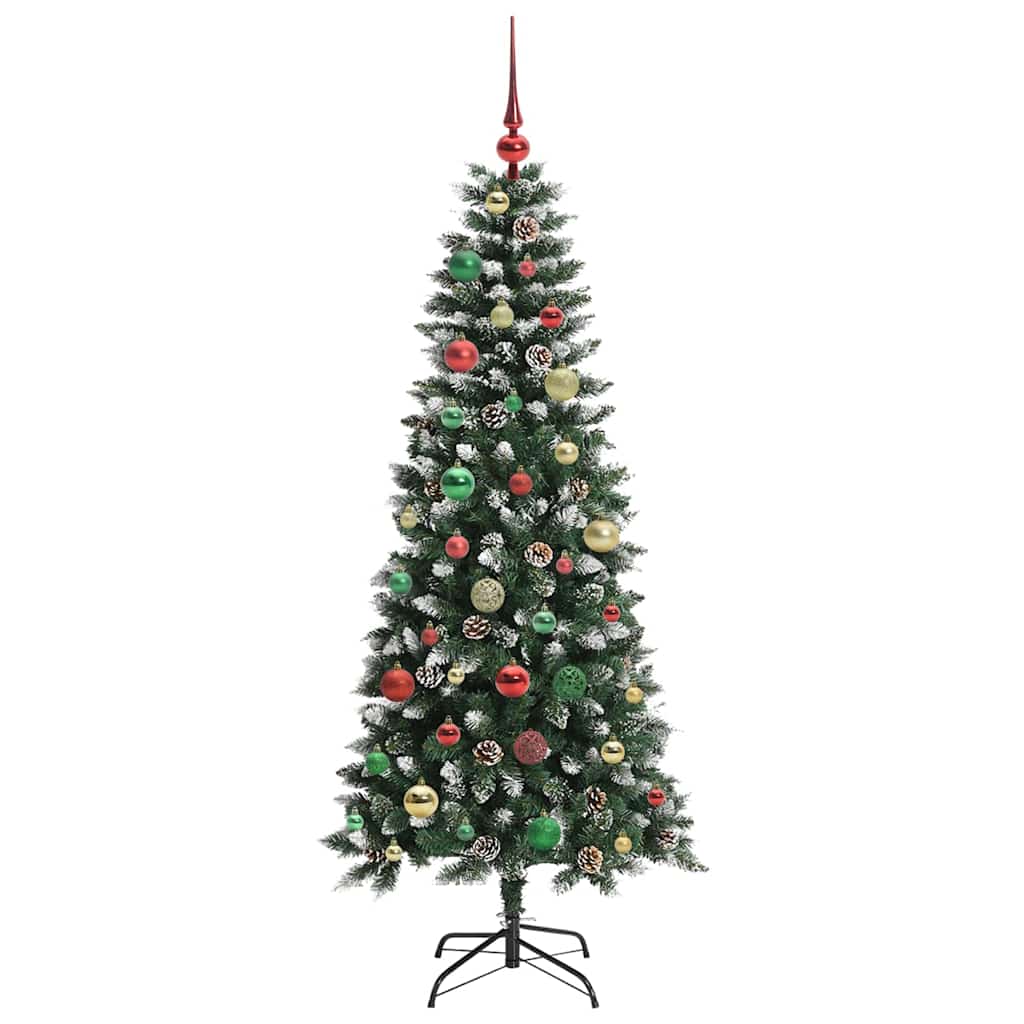 Kunstigt juletræ Grøn 150 cm PVC, plastik og stål