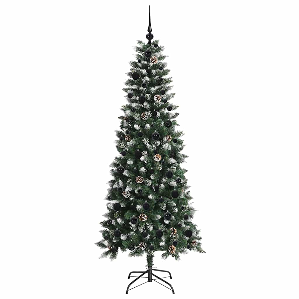 Kunstigt juletræ Grøn 180 cm PVC, plastik og stål