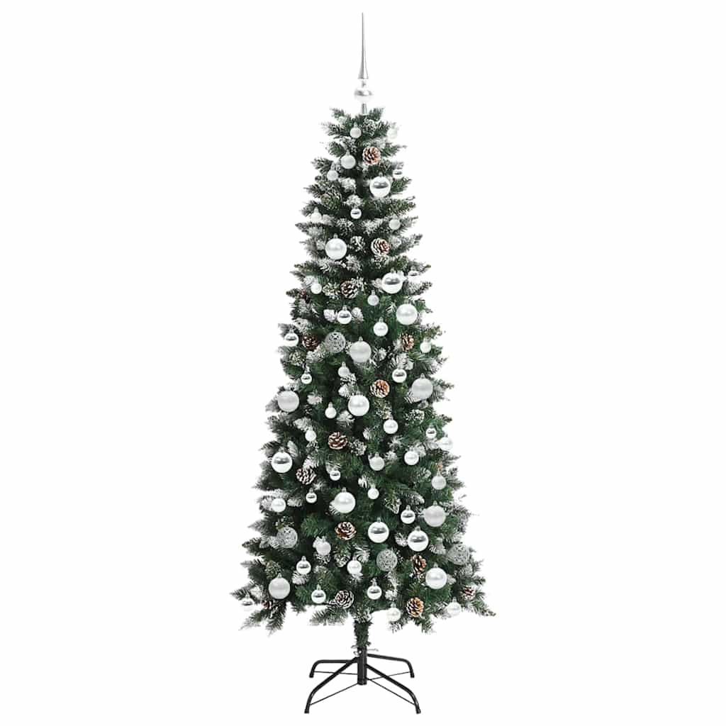 Kunstigt juletræ Grøn 180 cm PVC, plastik og stål