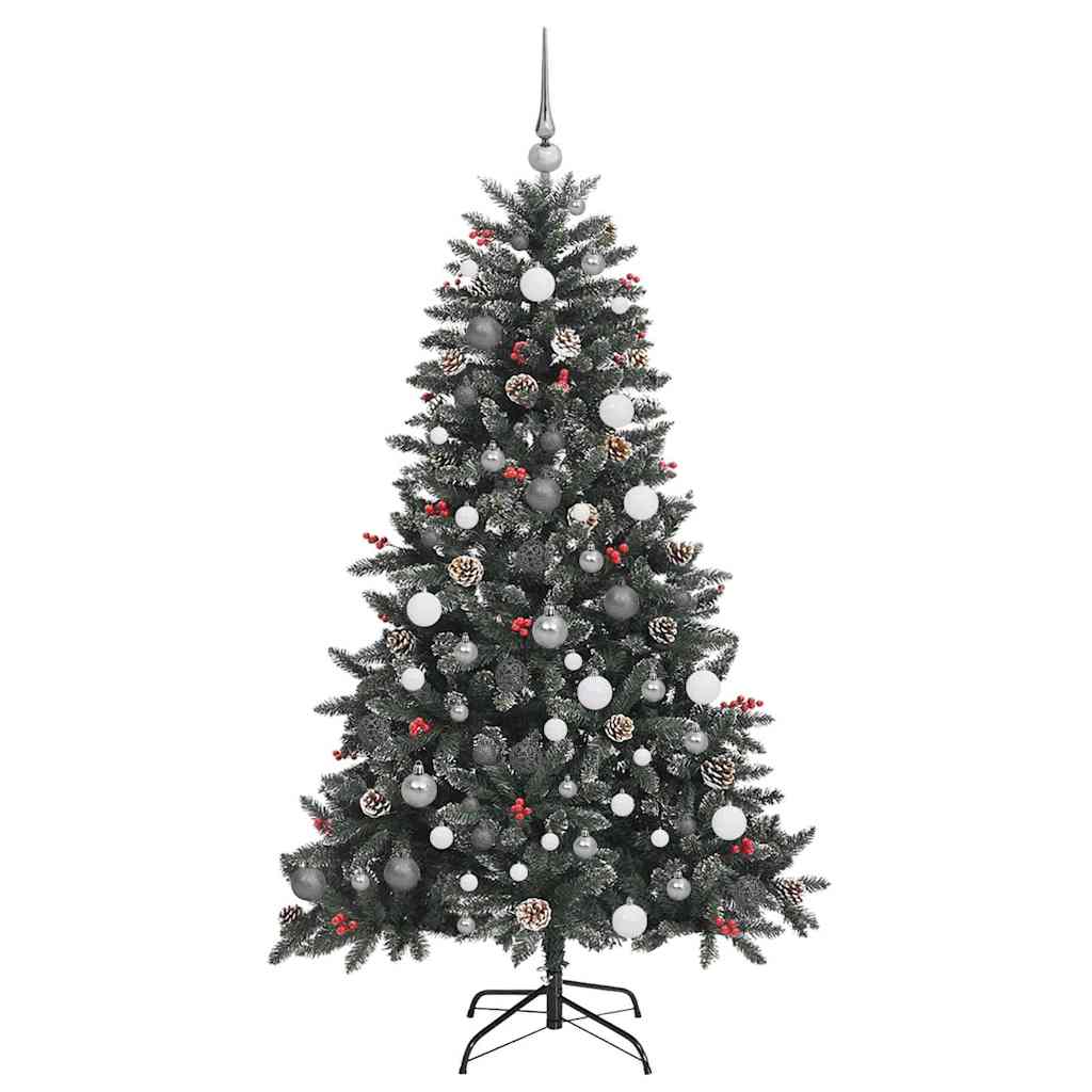 Kunstigt juletræ Grøn 180 cm PVC og plastik og stål