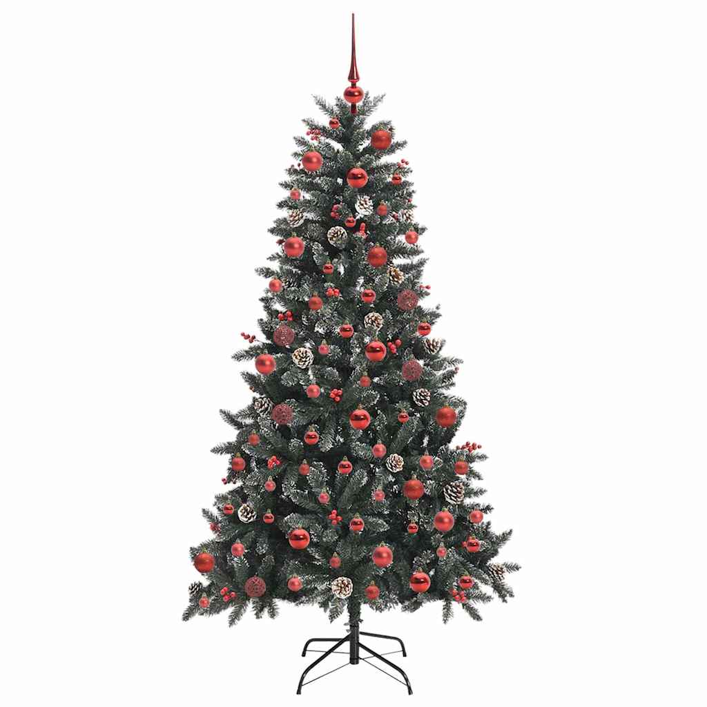 Kunstigt juletræ Grøn 180 cm PVC og plastik og stål