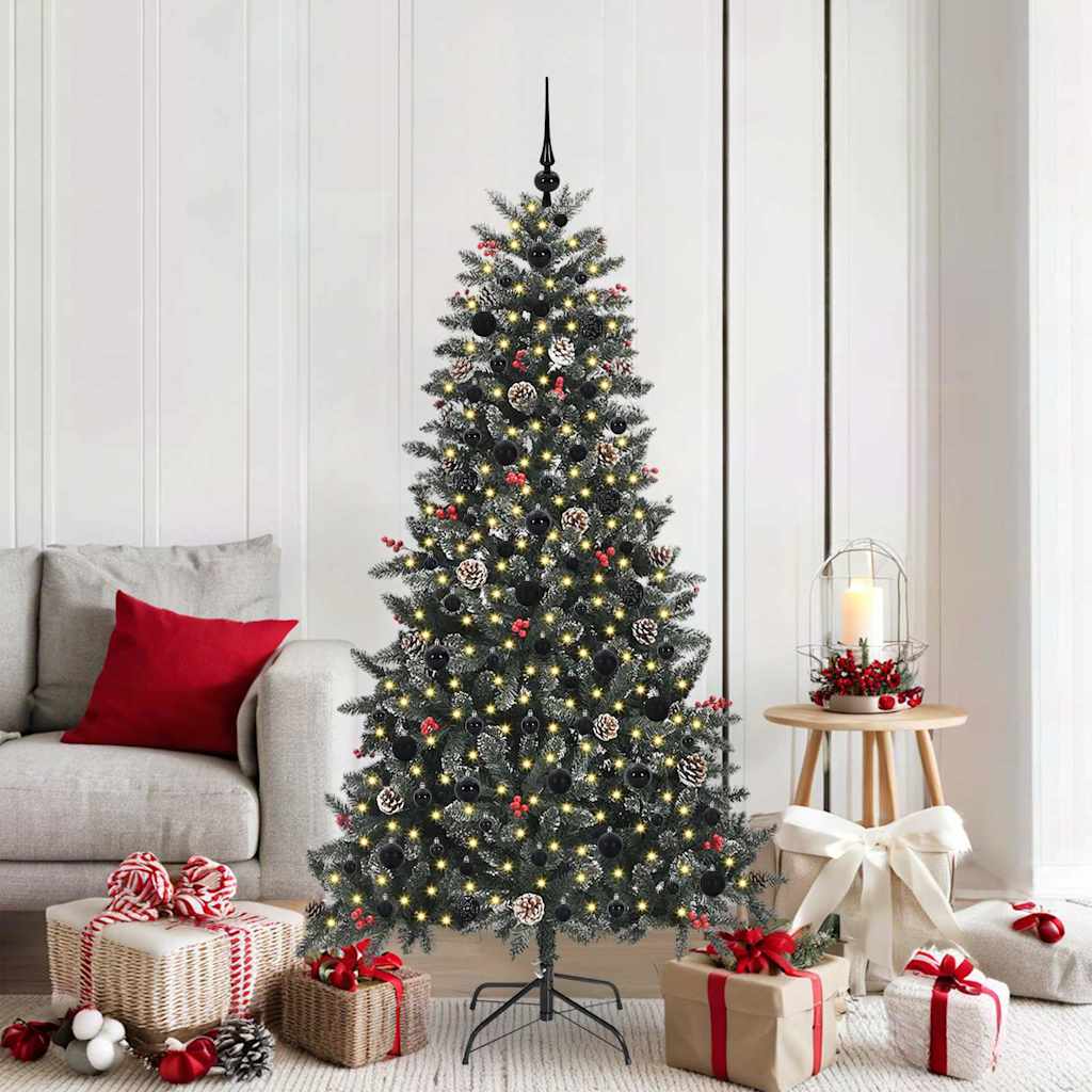 Kunstigt juletræ Grøn 180 cm PVC og plastik og stål