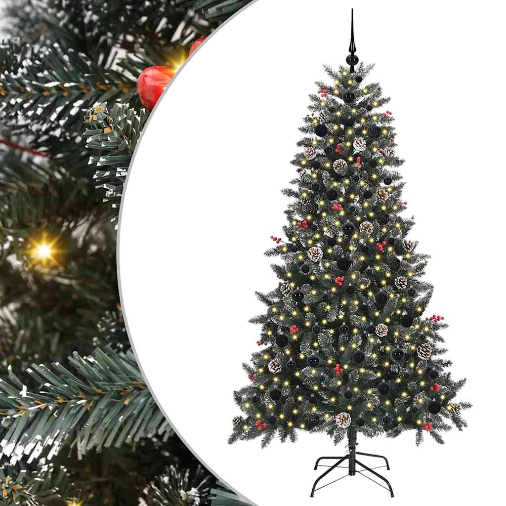 Kunstigt juletræ Grøn 180 cm PVC og plastik og stål