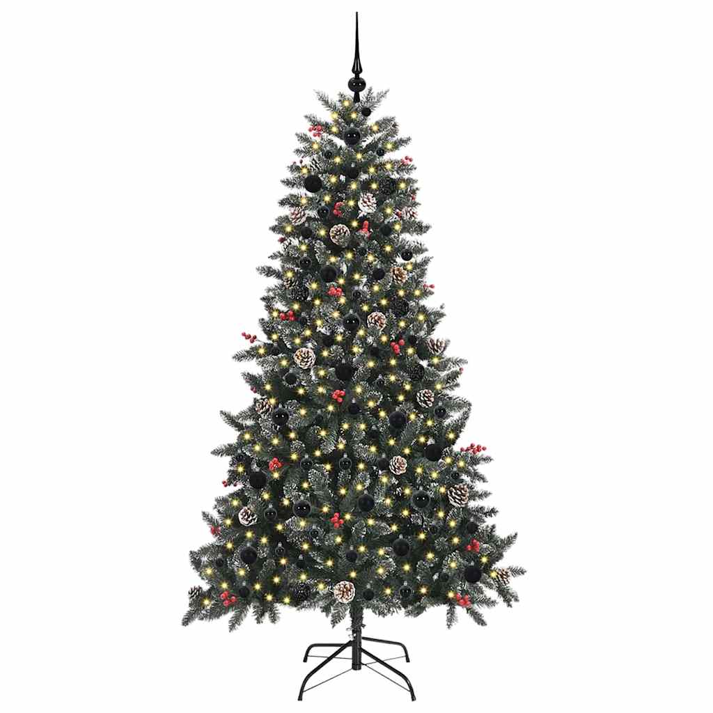 Kunstigt juletræ Grøn 180 cm PVC og plastik og stål