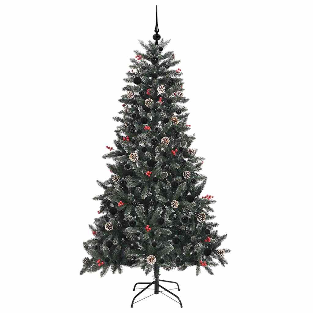 Kunstigt juletræ Grøn 180 cm PVC og plastik og stål